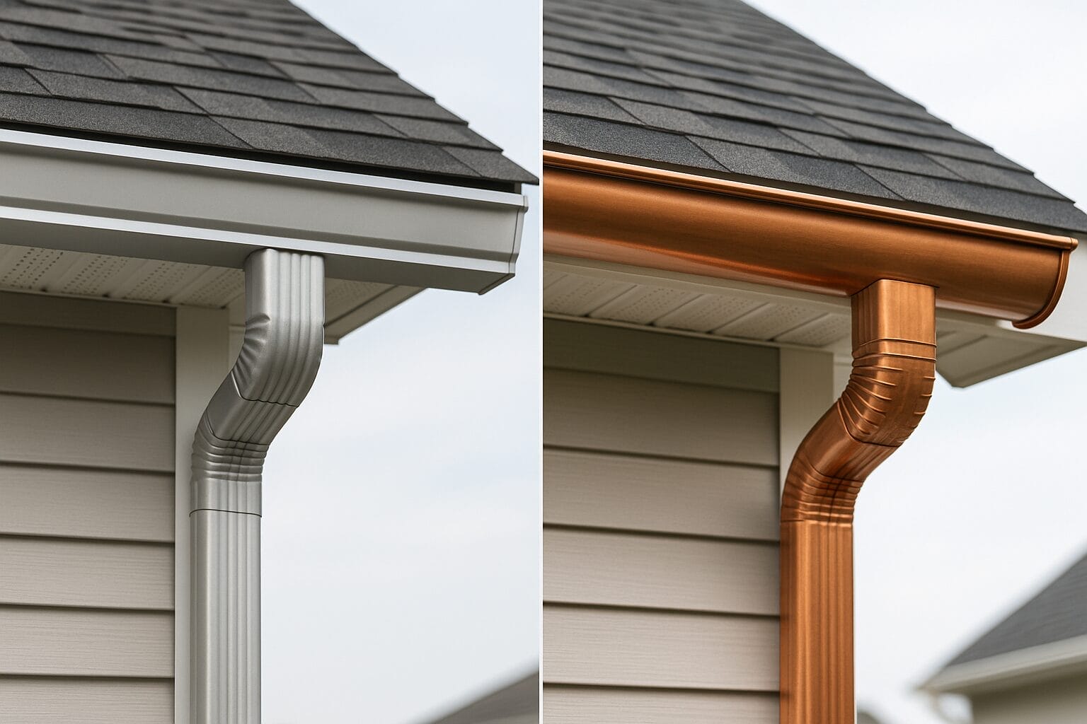 Aluminum vs Copper Gutters: What’s the Difference?